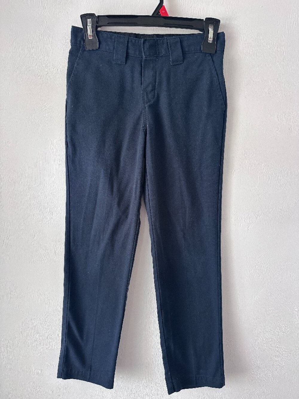 Dickies Flex Slim Taper Work Pants Dark Blue Size 10 Youth Kids School Casual